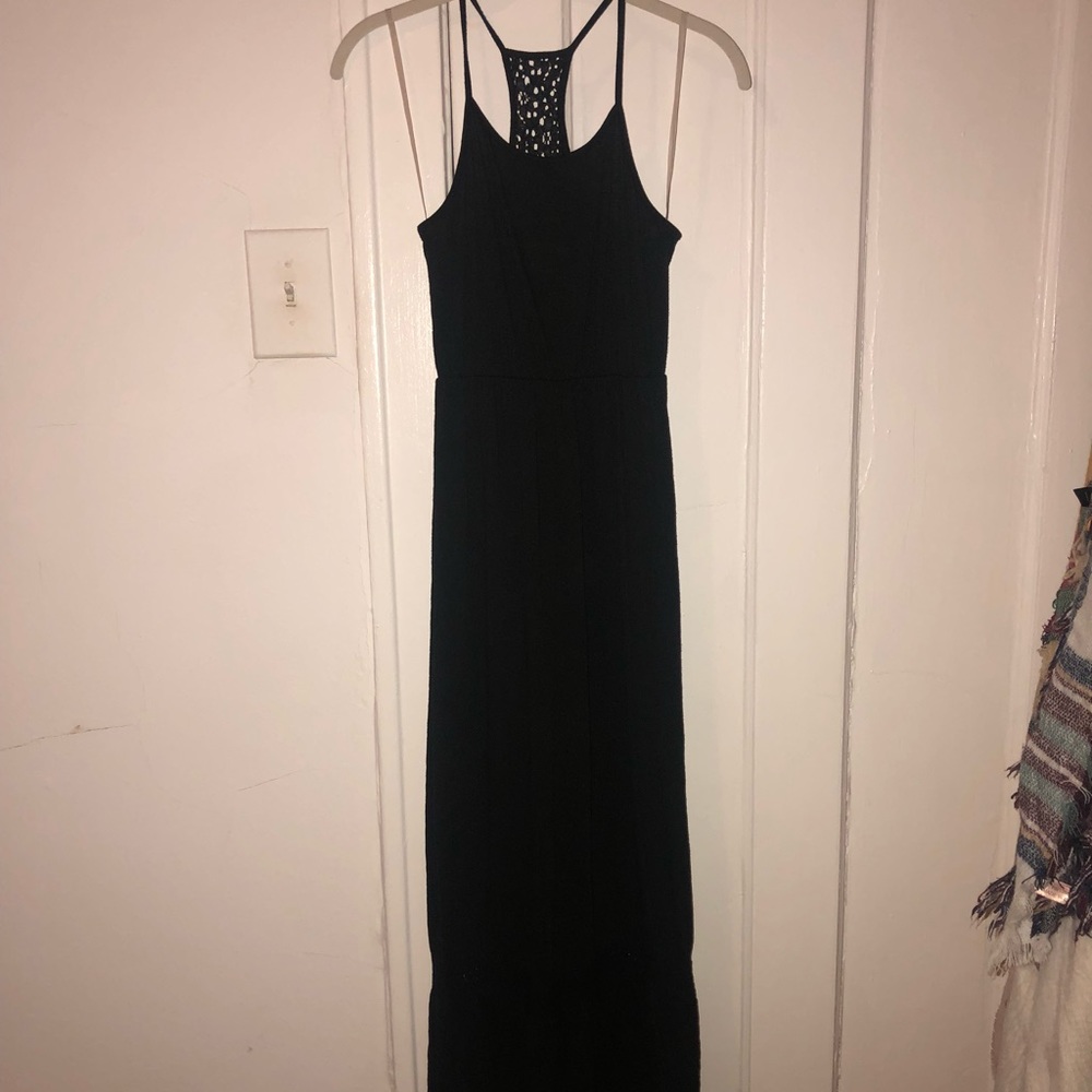 Black maxi dress